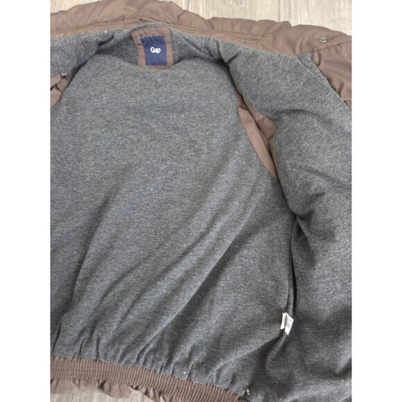 Gap Puffer OliveGreen Lined Pockets Full Zip Women’s Sz M Bubble Sleeveless Vest - Picture 7 of 10